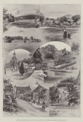 Scene a Dove Dale, recentemente aperte ai turisti dalla London and North Western Railway